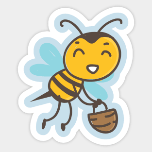 Cute bee Sticker